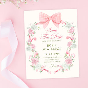 Pastell blomsterbåge elegant födelsedag inbjudningar