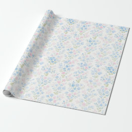 Pastell blomsterinpackningspapper presentpapper