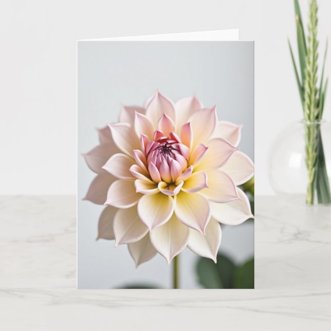 Pastell Blomsterkonst Kort (Framsida)