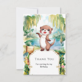 Pastell Boho Utter Födelsedag Tack Kort