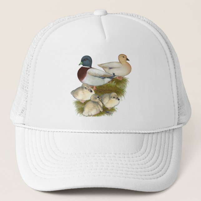 Pastell Call Duck Familj Keps (Framsida)