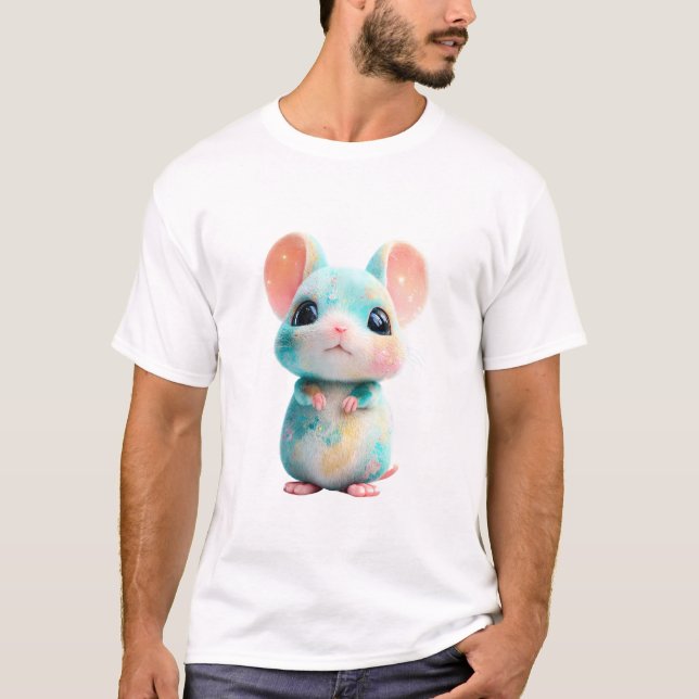 Pastell Celestiala Galax Mus Män T Shirt (Framsida)