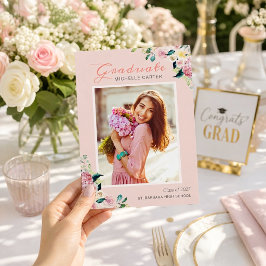 Pastell Chic Blommig Flickfoto Examen Meddelande