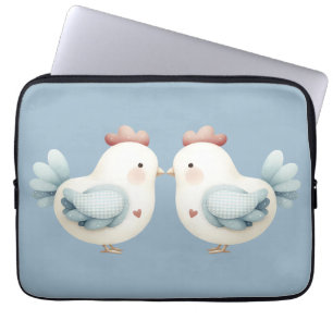 Pastell Cottagecore Kyckling Laptop Fodral