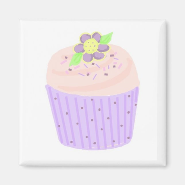 Pastell Cupcake Magnet (Framsidan)