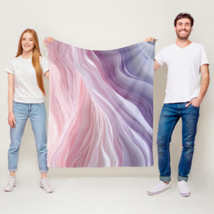 Pastell Dämpande Våg Mönster Fleecefilt