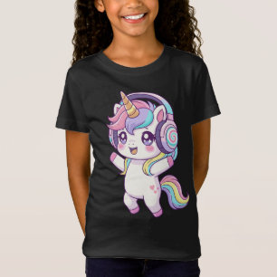 Pastell Dansande Enhörning T Shirt