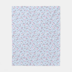 Pastell Ditsy Blommigt Sömlöst Mönster   Cottageco Fleecefilt