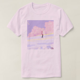 Pastell Drömlandskap Gångare T Shirt