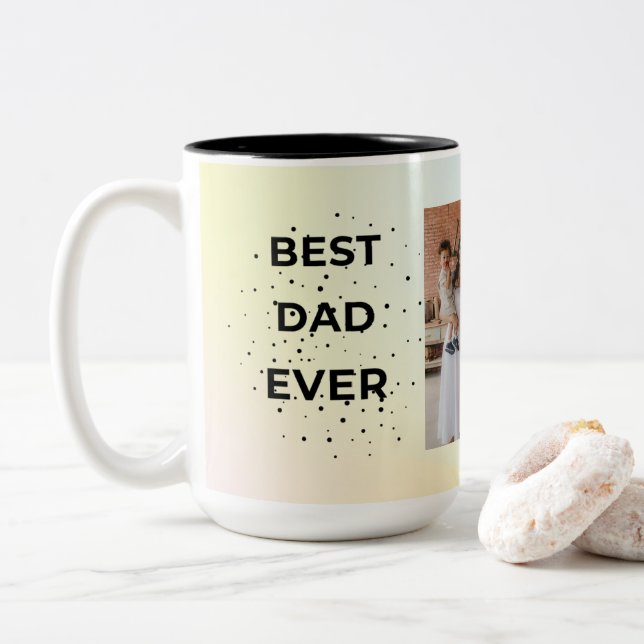 Pastell Estetisk Elegant Pappa Kaffemugg  (Med munk)