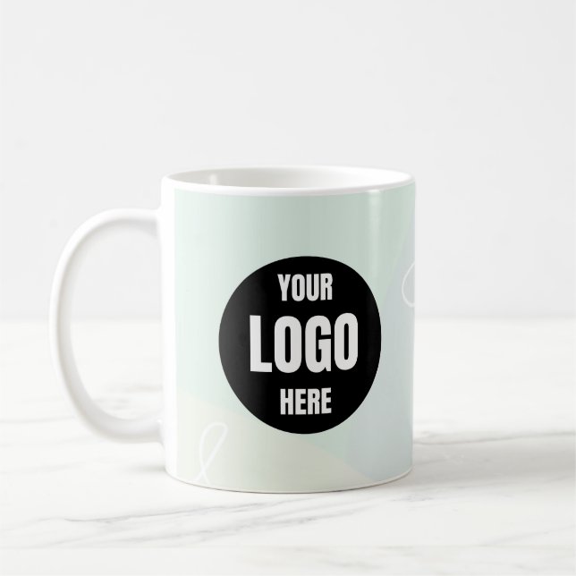 Pastell Estetisk Modern Liten Affärs Kaffemugg  (Vänster)