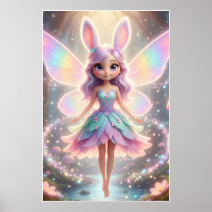 Pastell Få-älva – Magisk Fantasy Affisch Konst