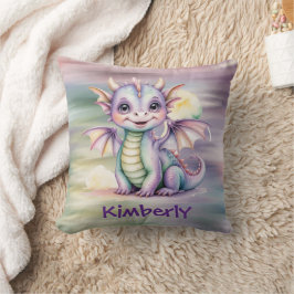 Pastell Fantasy Drak-Barnvaktparty Kudde