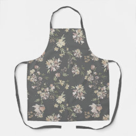 Pastell Färg Blommig Tryckt Förkläde