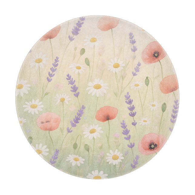 Pastell Färg Blomsteräng Mjuk Blomning (Framsidan)