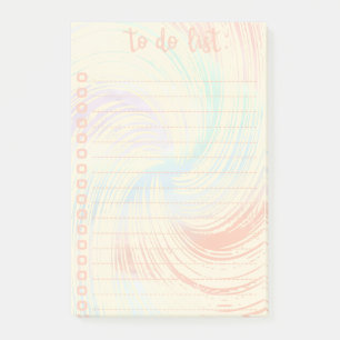 Pastell färg To-Do-Lista (Checklista) Post-it Block