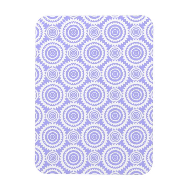 Pastell Färgen Blå Geometrisk Konst Mönster Magnet (Vertikal)