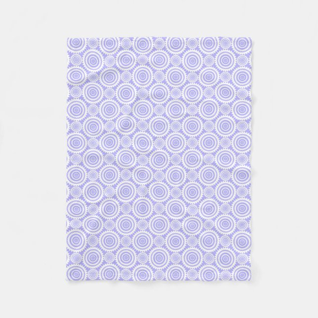 Pastell Färgen Blå Geometrisk Mönster Fleecefilt (Framsidan)