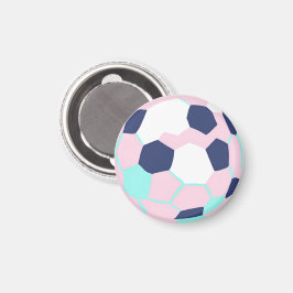 Pastell Färgglad Fotboll Magnet