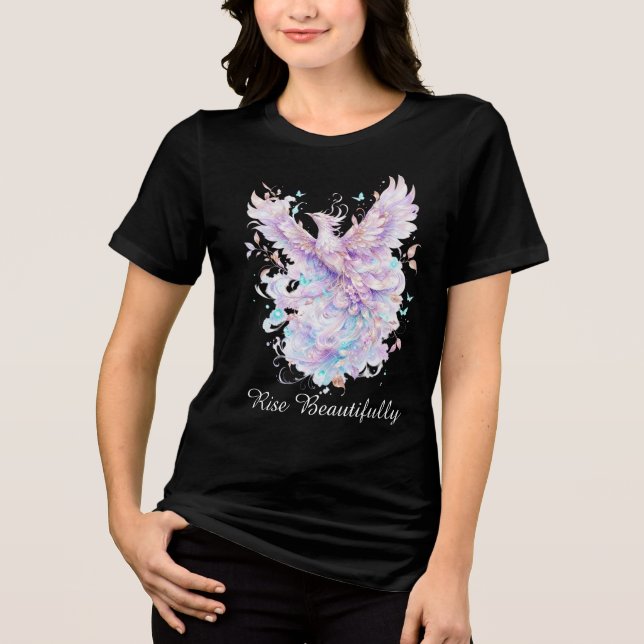 Pastell Fenixfågel  T Shirt (Framsida)