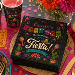 Pastell Festa Födelsedagsservetter för Flickor Mex Pappersservett