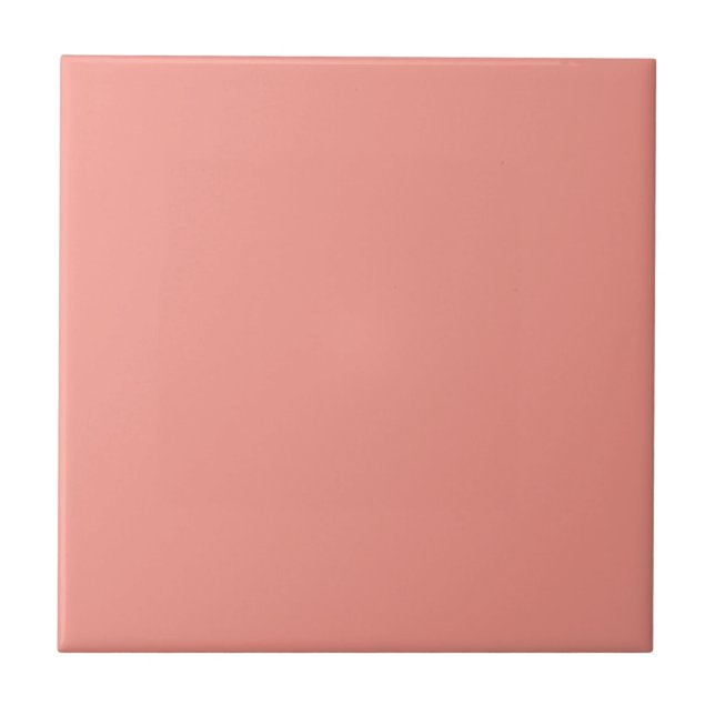 Pastell Flamingo Rosa Färg Kakelplatta (Framsidan)