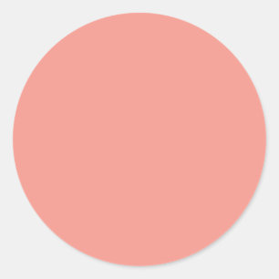 Pastell Flamingo Rosa Färg Runt Klistermärke