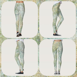 Pastell Flerfärgad Sandsten Leggings