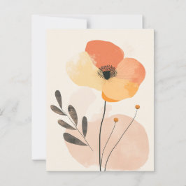 Pastell Flora i stillhet #099 Vykort