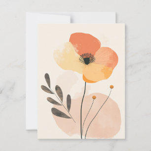 Pastell Flora i stillhet #099 Vykort