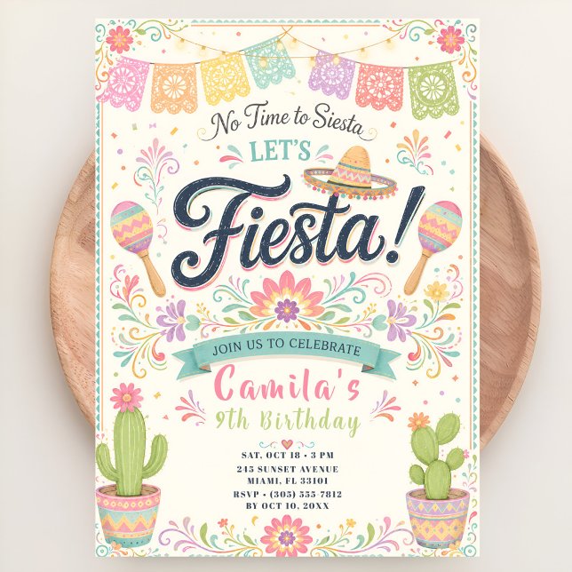 Pastell Födelsedagsfiesta Inbjudningar (Skapare uppladdad)