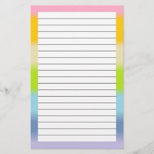 Pastell fodrad brevpapper