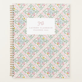 Pastell Folk Floral Planerar Omslagsmönster