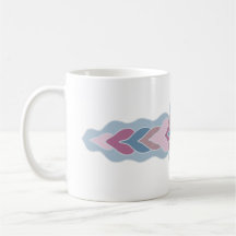 Pastell Folk Pattern Kaffe Mugg