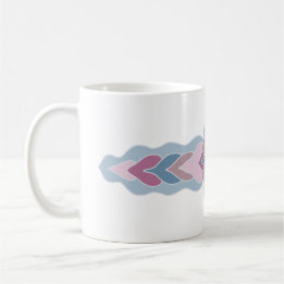 Pastell Folk Pattern Kaffe Mugg