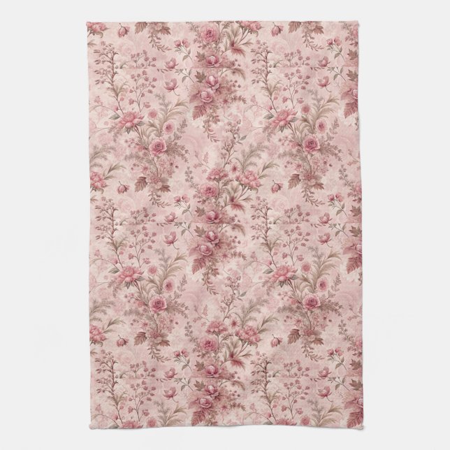 Pastell Fransk Toile Kökshandduk (Vertikal)