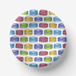 Pastell Franskt Macaron Cookie Bakverk Bröllopsdus