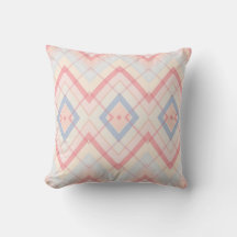 Pastell Geometrisk Karoad Throw Kudd