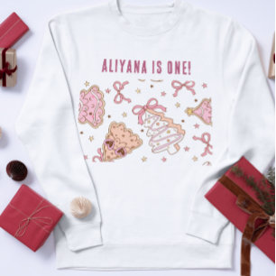 Pastell Gingerbread Vinter ONEderland 1-årsfest T Shirt