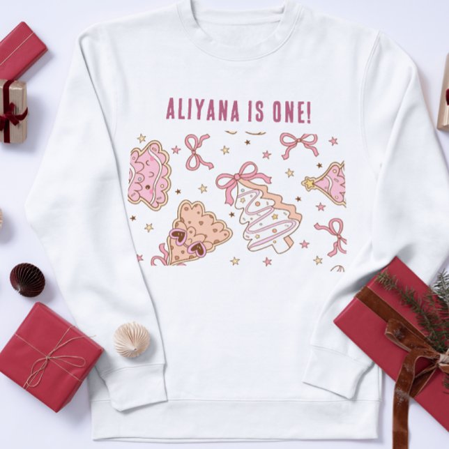 Pastell Gingerbread Vinter ONEderland 1-årsfest T Shirt (Skapare uppladdad)
