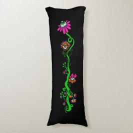 Pastell Goth Alien Blommig Reversibel Kroppskudde