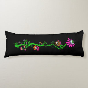 Pastell Goth Alien Blommig Reversibel Kroppskudde