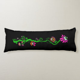 Pastell Goth Alien Blommig Reversibel Kroppskudde