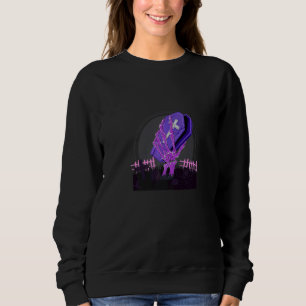 Pastell Goth Skelett Hand Begravning Kista Gotisk T Shirt