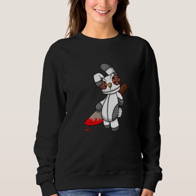 Pastell Goth Vooodoo Docka Kanin   T Shirt (Framsida)