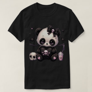 Pastell Gothic Kawaii Djur Söt Mörk Fantasy T Shirt