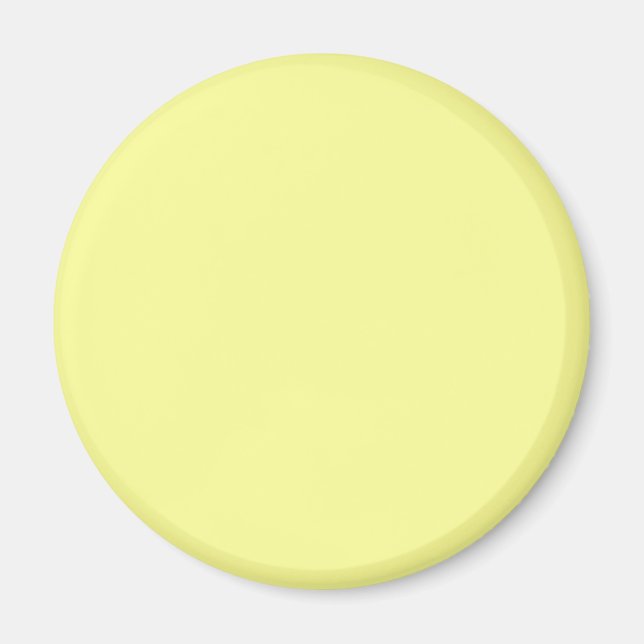 Pastell Gul Enfärgad Magnet (Framsidan)