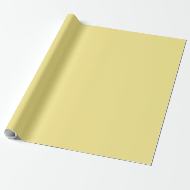 Pastell Gul Senap?  Inpackningspapper Presentpapper (Utrullad)
