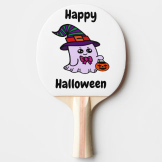 Pastell Halloween Söt Häxa Spöke Pingisracket
