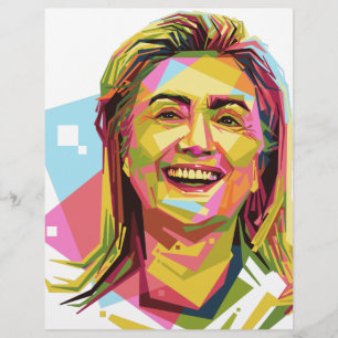 pastell Hillary Clinton
